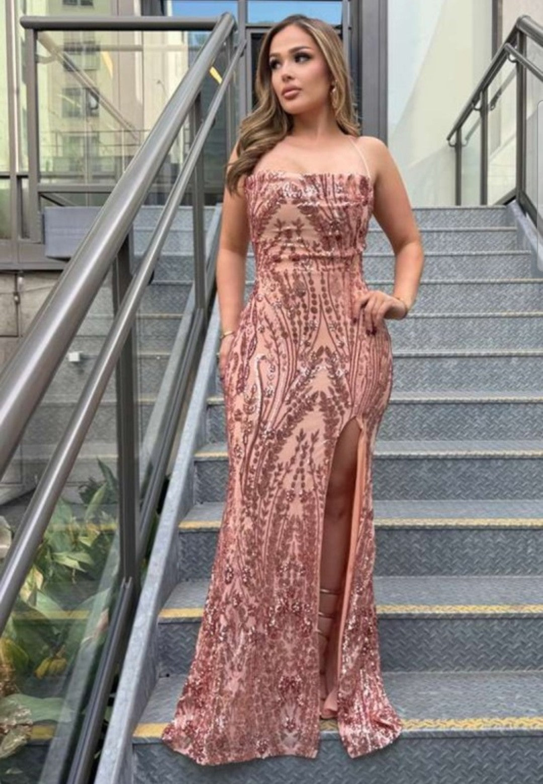 Luxury Sequin Maxi Dress.